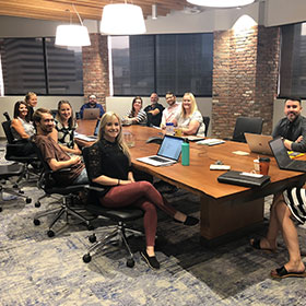 Employees meeting