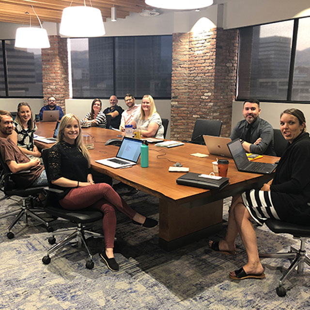 team in a meeting
