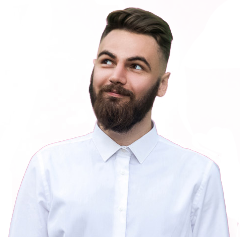 man in a white shirt